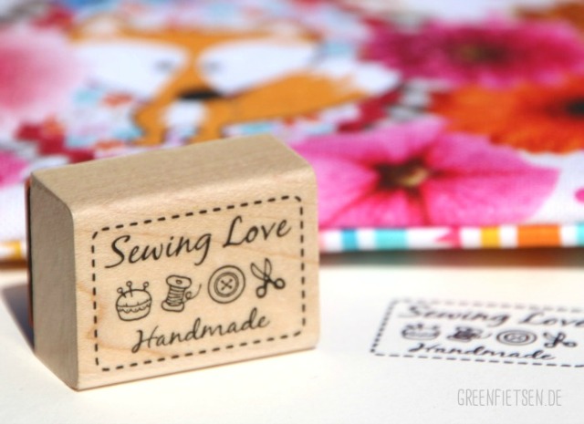 Stempel "Sewing Love - Handmade"