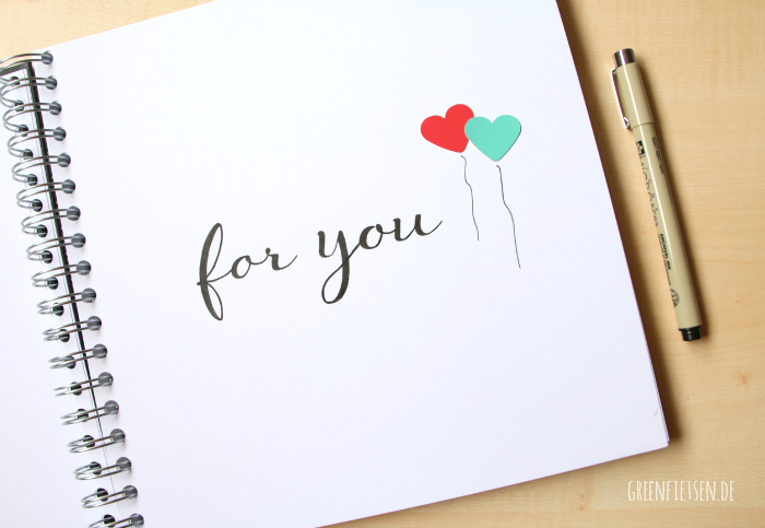 Handlettering "for you" | greenfietsen.de