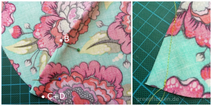 Free Tutorial | Mozzie Bag - Abnäher nähen