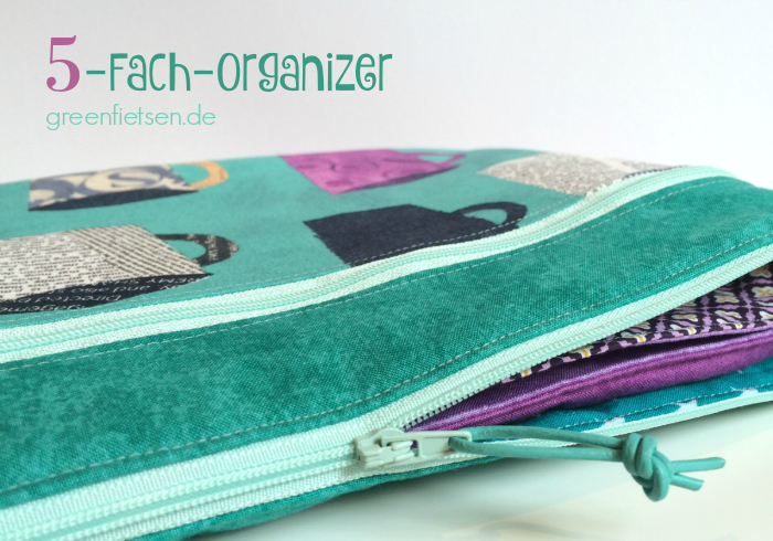 Fünf-Fach-Organizer von Farbenmix | Taschen-Sew-Along 2016 - Januar