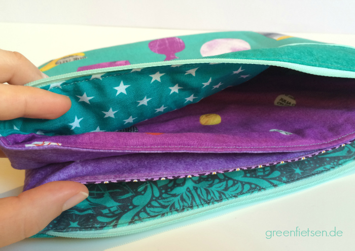 Fünf-Fach-Tasche - geräumiger Organizer für die Reise | Taschen-Sew-Along 2016