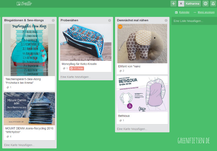 Simplify Nähen | Nähprojekte mit Trello planen und organisieren
