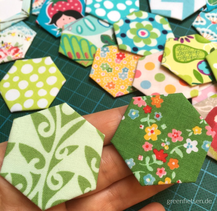 English Paper Piecing Hexagons