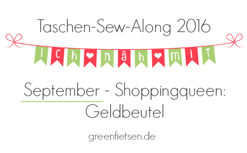 Taschen-Sew-Along 2016 | September - Geldbeutel