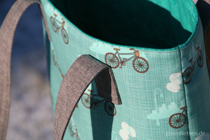 Einkaufstasche mit Fiets für den Taschen-Sew-Along 2017