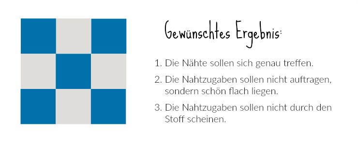 Patchwork-Tipps | Nahtzugaben bügeln - Auseinander oder zu einer Seite?