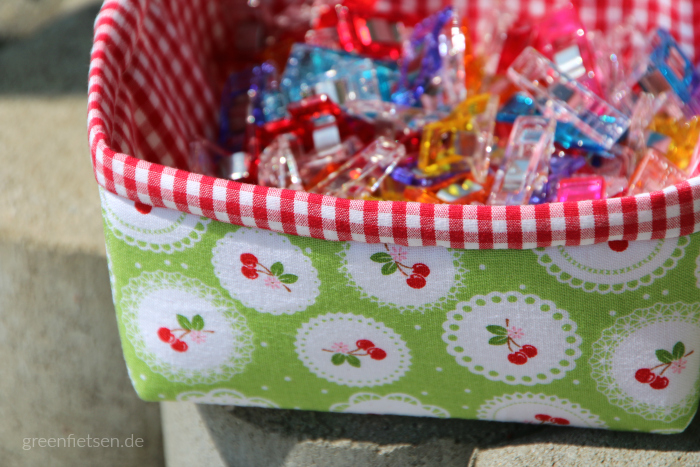 Petit Four Basket - Stoffkörbchen nach der Anleitung von Annie Unrein & Fat Quarter Shop