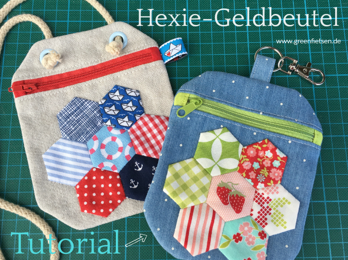 Tutorial - Hexie-Geldbeutel nähen