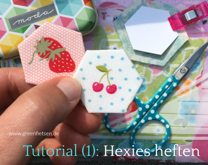 Tutorial | Hexies um Schablonen heften (English Paper Piecing)