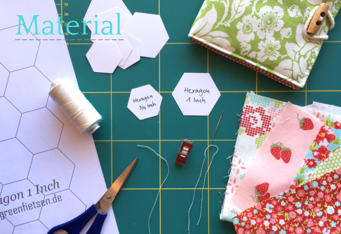 Tutorial | Material für Hexies (English Paper Piecing)