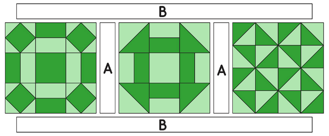 6 Köpfe - 12 Blöcke | Mein Quilt-Layout - Kurzanleitung