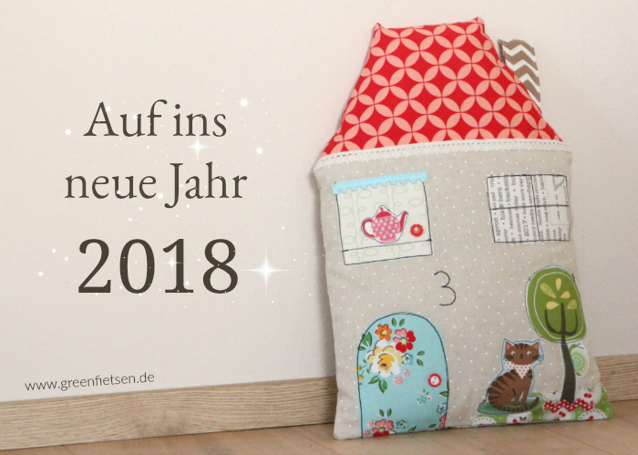 Hauskissen - Auf ins neue Jahr 2018