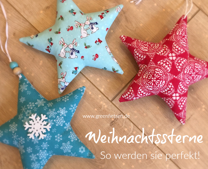 Weihnachtssterne nähen - Mit diesen 5 Tricks werden sie perfekt!