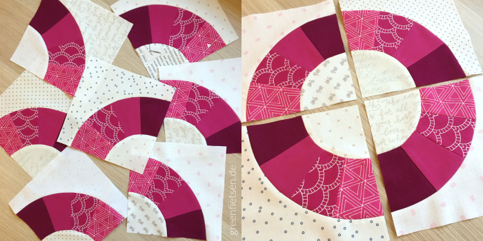 Fan Block mit Foundation Paper Piecing