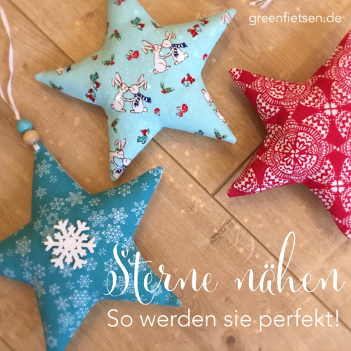 Weihnachtssterne nähen - Mit diesen 5 Tricks werden sie perfekt!