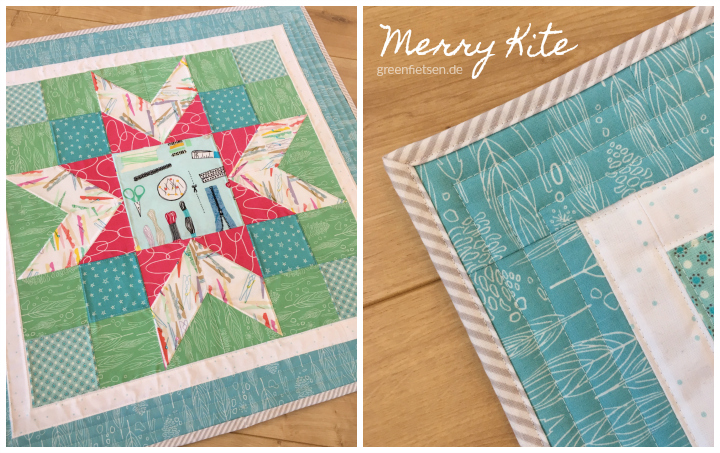 Merry Kite Quiltblock