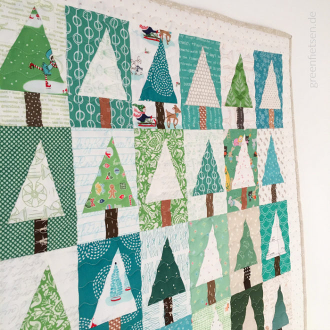 Kleines Makingof Mein TannenbaumQuilt greenfietsen.de