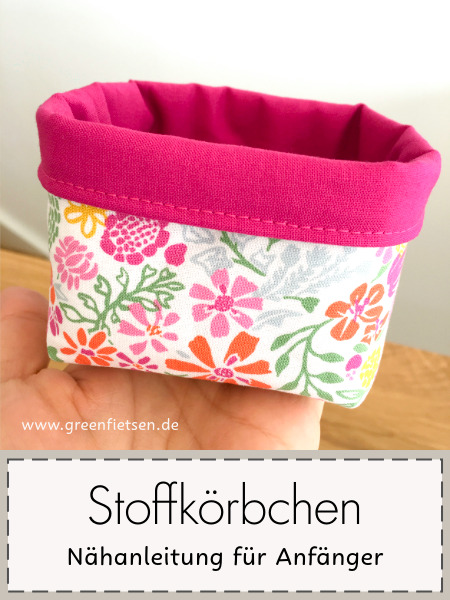 Tutorial Mini-Stoffkörbchen nähen