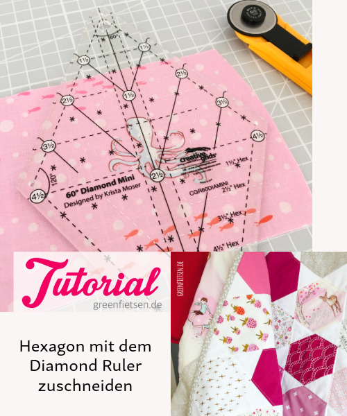 Tutorial - Hexagon mit dem Diamond Ruler zuschneiden