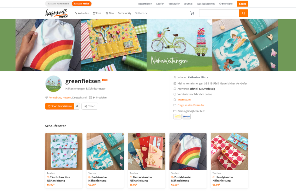 Warum ich Etsy verlassen muss... Neuer Shop auf kasuwa! - greenfietsen.de